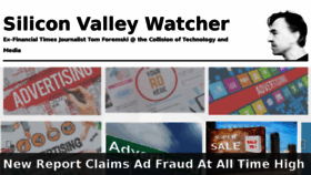 What Siliconvalleywatcher.com website looked like in 2018 (5 years ago)