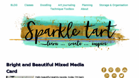What Sparkletart.com website looked like in 2018 (5 years ago)