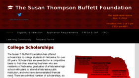 What Susanthompsonbuffettfoundation.org website looked like in 2018 (5 years ago)