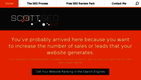 What Scottseo.co.uk website looked like in 2018 (5 years ago)