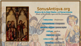 What Sonusantiqva.org website looked like in 2018 (5 years ago)