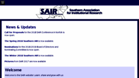 What Sair.org website looked like in 2018 (5 years ago)
