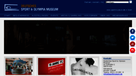 What Sportmuseum.de website looked like in 2018 (5 years ago)