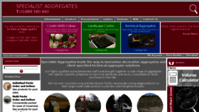 What Specialistaggregates.com website looked like in 2018 (5 years ago)