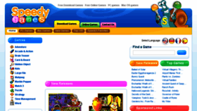 What Speedygames.com website looked like in 2018 (5 years ago)