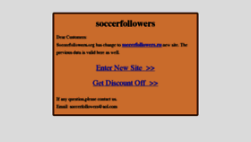 What Soccerfollowers.org website looked like in 2018 (5 years ago)