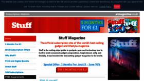 What Stuff-magazine.co.uk website looked like in 2018 (5 years ago)