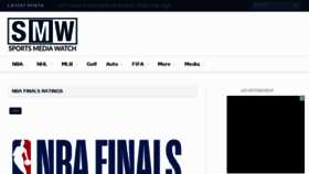 What Sportsmediawatch.net website looked like in 2018 (5 years ago)