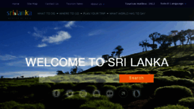 What Srilankatourism.org website looked like in 2018 (5 years ago)