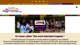 What Savethemothers.org website looked like in 2018 (5 years ago)