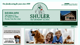 What Shulervetclinic.com website looked like in 2018 (5 years ago)