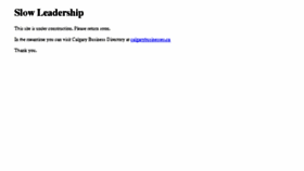 What Slowleadership.org website looked like in 2018 (5 years ago)