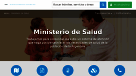 What Salud.gob.ar website looked like in 2018 (5 years ago)