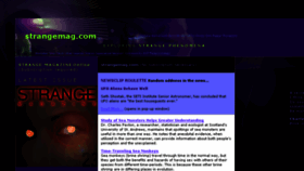 What Strangemag.com website looked like in 2018 (5 years ago)