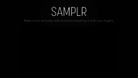 What Samplr.net website looked like in 2018 (5 years ago)