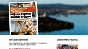 What Sundsvallsnyheter.se website looked like in 2018 (5 years ago)