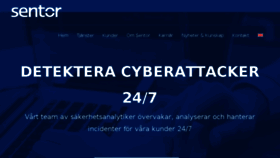 What Sentor.se website looked like in 2018 (8 years ago)