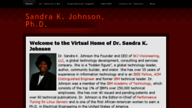 What Sandrakjohnson.com website looked like in 2018 (5 years ago)