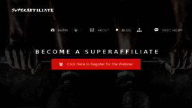 What Superaffiliate.com website looked like in 2018 (5 years ago)