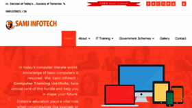 What Samiinfotech.com website looked like in 2018 (5 years ago)