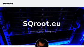 What Sqroot.eu website looked like in 2018 (5 years ago)