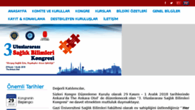 What Saglikbilimlerikongresi.com website looked like in 2018 (6 years ago)
