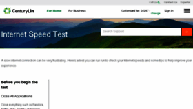 What Speedtest.centurylink.net website looked like in 2018 (5 years ago)