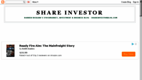 What Shareinvestorblog.com website looked like in 2018 (5 years ago)
