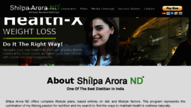 What Shilpaarorand.com website looked like in 2018 (5 years ago)