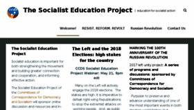 What Socialisteducation.org website looked like in 2018 (5 years ago)