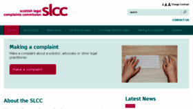 What Scottishlegalcomplaints.org.uk website looked like in 2018 (5 years ago)