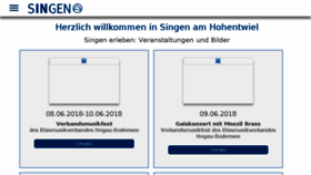 What Singen.de website looked like in 2018 (5 years ago)