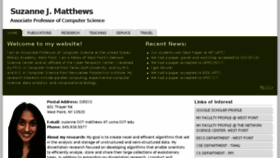 What Suzannejmatthews.com website looked like in 2018 (5 years ago)