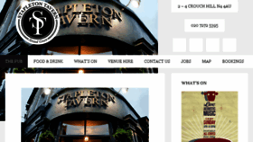 What Stapletontavern.com website looked like in 2018 (5 years ago)