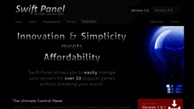 What Swiftpanel.com website looked like in 2018 (5 years ago)