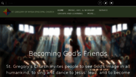 What Saintgregorys.org website looked like in 2018 (5 years ago)