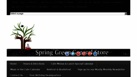 What Springgreengeneralstore.com website looked like in 2018 (5 years ago)