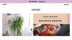 What Shophesby.com website looked like in 2018 (5 years ago)