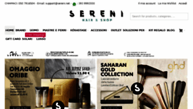 What Sereni.net website looked like in 2018 (5 years ago)