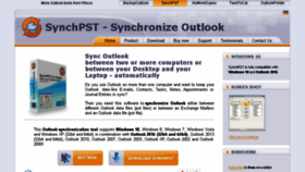 What Synchpst.com website looked like in 2018 (5 years ago)