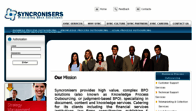 What Syncronisers.com website looked like in 2018 (7 years ago)