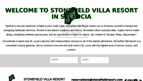 What Stonefieldresort.com website looked like in 2018 (5 years ago)