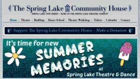 What Springlaketheatre.com website looked like in 2018 (5 years ago)