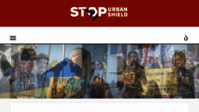 What Stopurbanshield.org website looked like in 2018 (5 years ago)