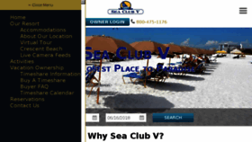 What Seaclubv.com website looked like in 2018 (5 years ago)