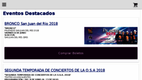 What Showticket.com.mx website looked like in 2018 (5 years ago)