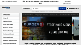 What Storedecals.com website looked like in 2018 (6 years ago)