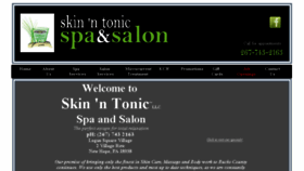 What Skinntonic.com website looked like in 2018 (5 years ago)