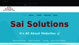 What Sai-solutions.in website looked like in 2018 (5 years ago)