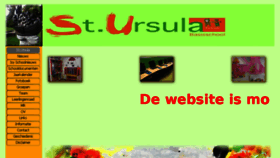 What St-ursula.nl website looked like in 2018 (5 years ago)